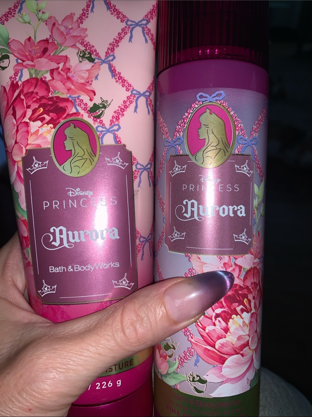 Bath & Body Works Aurora Pink Floral Body Care Duo
